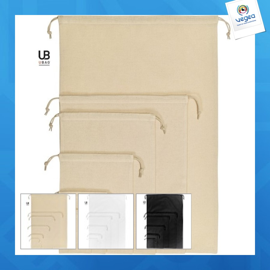 Organic cotton pouch 23x32cm