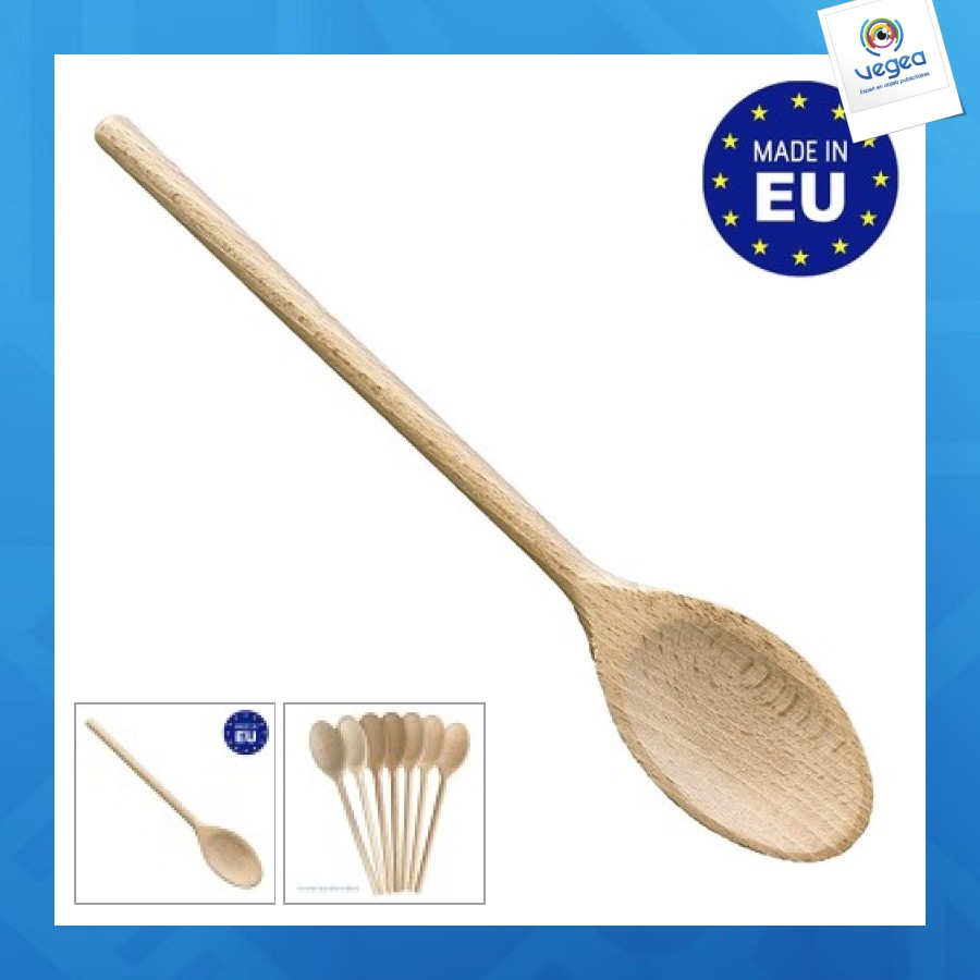 Oval wooden spoon