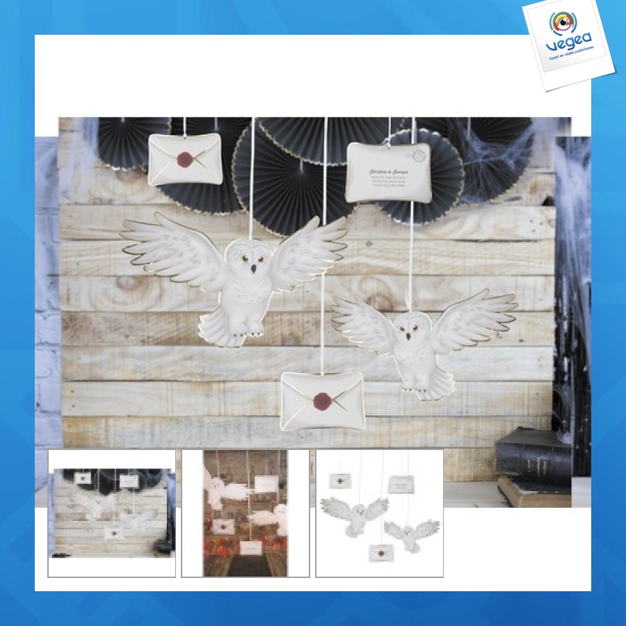 Owl hangers and sorcerer's apprentice envelopes x 5