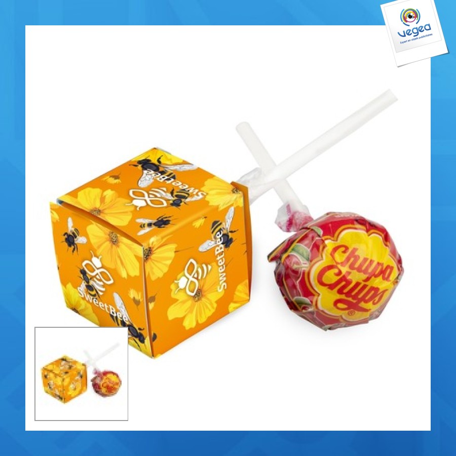 Pacifier chupa chups under box