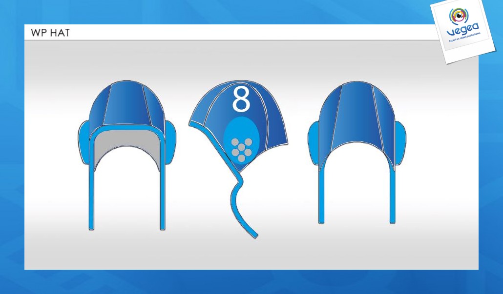 Pair of water polo caps