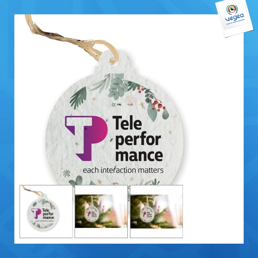 Paper christmas bauble with seeds 200r