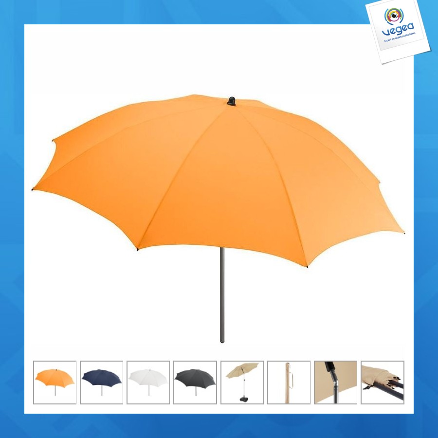 Parasol diamètre 200 cm poids 2200 gr, 122 cm longueur fermée