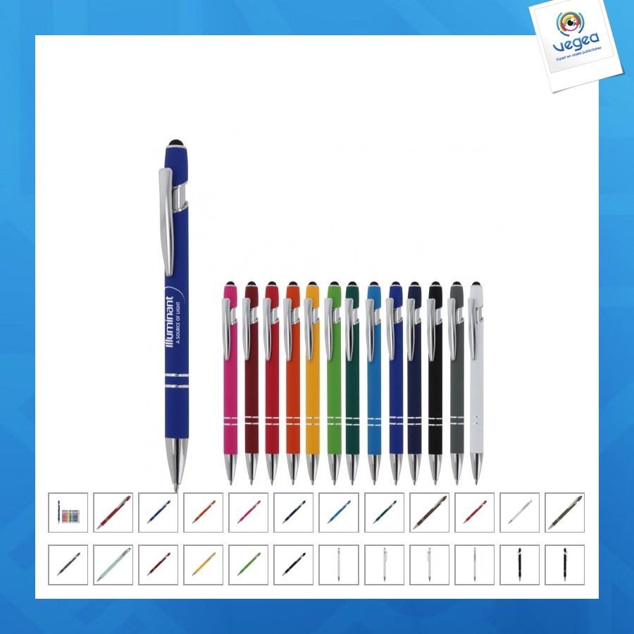 Paris rubberized metal ballpoint pen