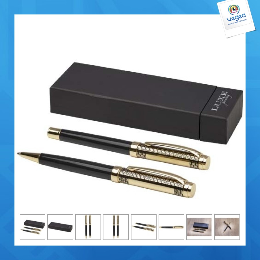 Parure legato stylo bille et stylo roller