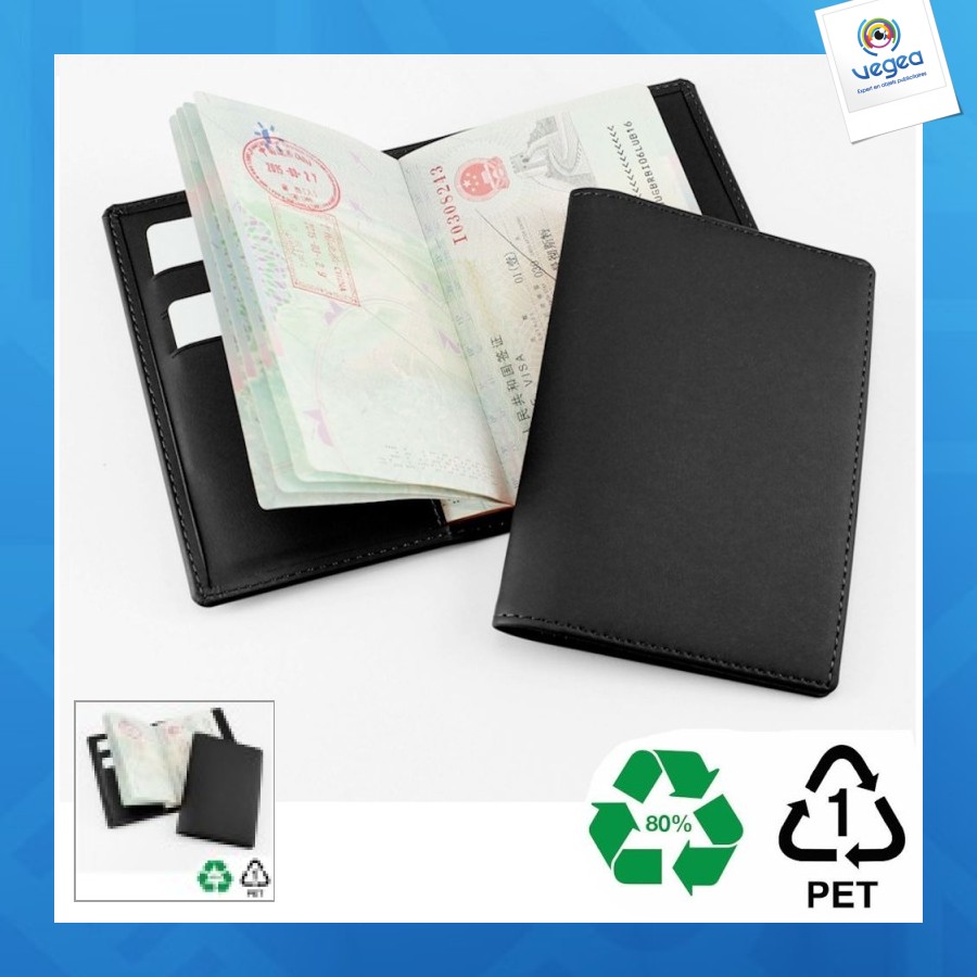 Passport cover in rpet - stock