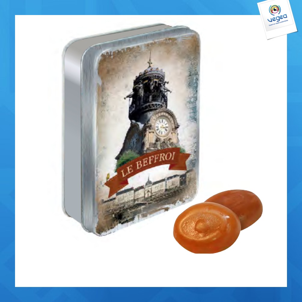 Pastille box with hard caramel