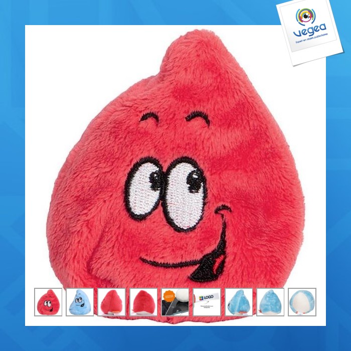 Peluche goutte rouge - mbw