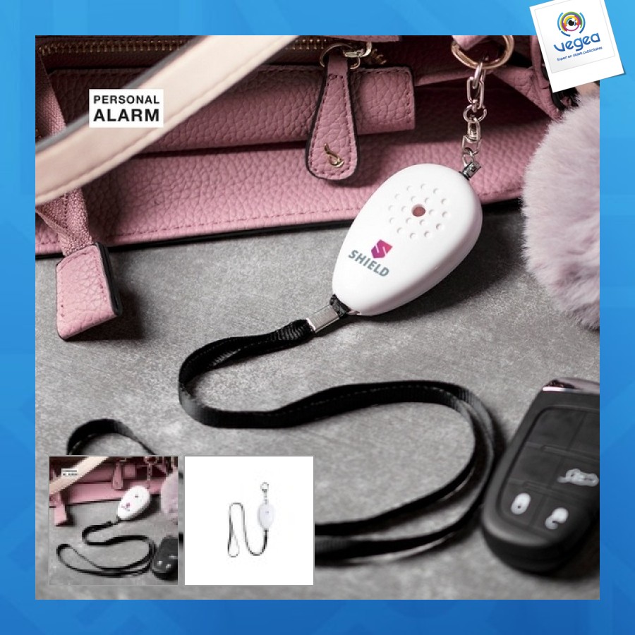 Personal alarm with cord