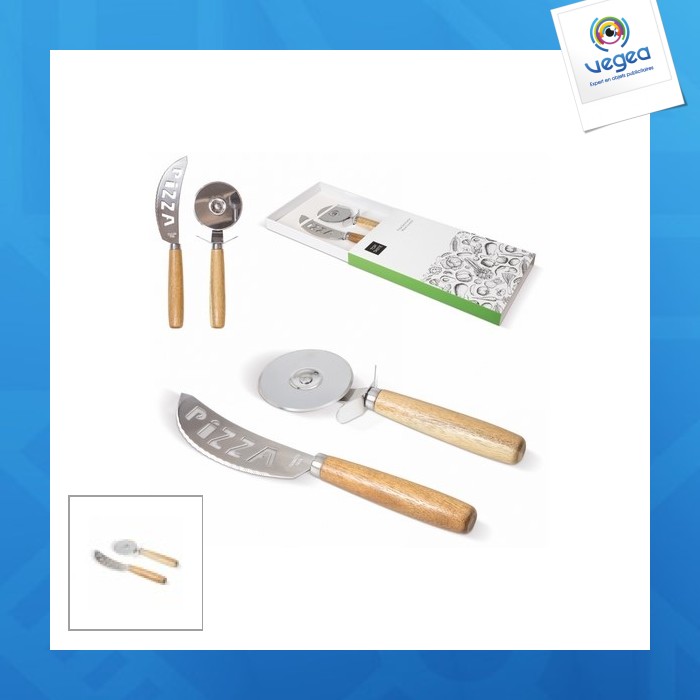 Pizza cutting set