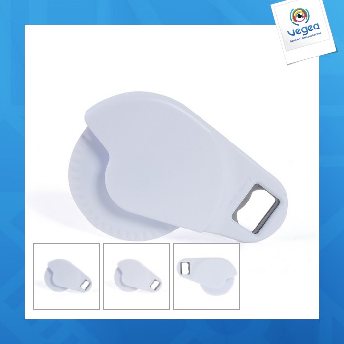 Pizza wheel and bottle opener (+pad printing)