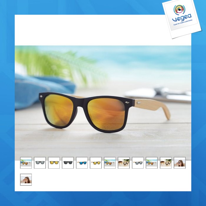 Plastic and bamboo sunglasses 