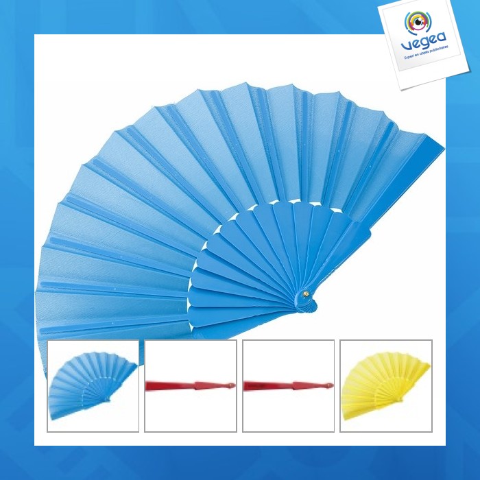 Plastic and fabric fan