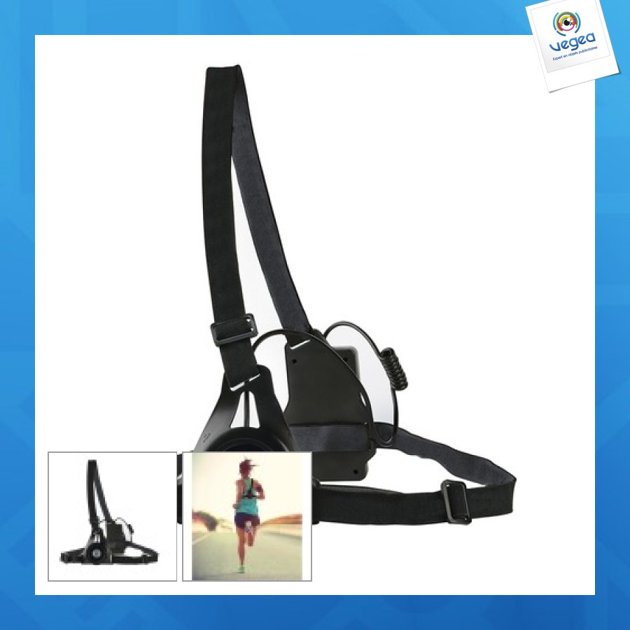 Plastic and polyester led light for running