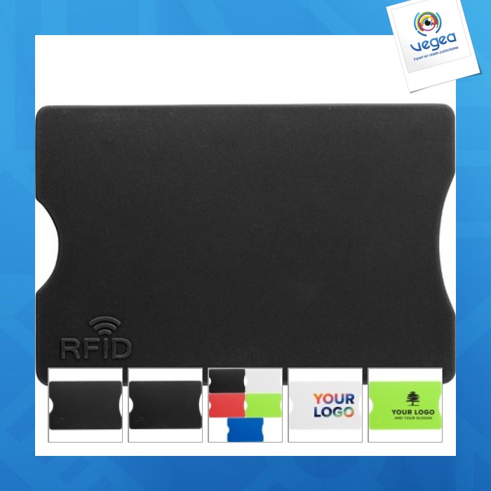 Plastic rfid secure credit card holder