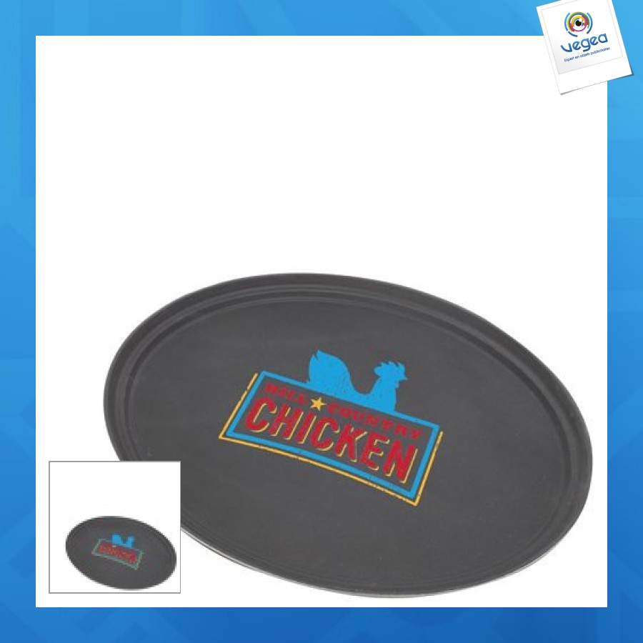 Plateau rond antidérapant 35cm / 14? 14?