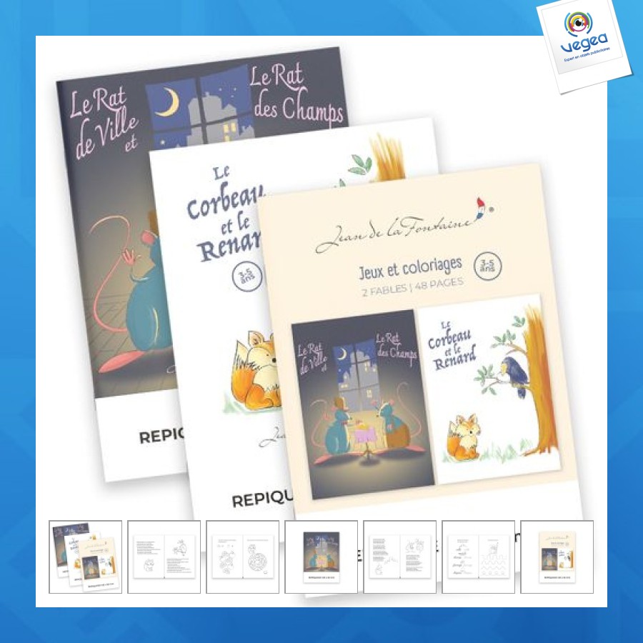 Play book - 3-5 years | jean de la fontaine