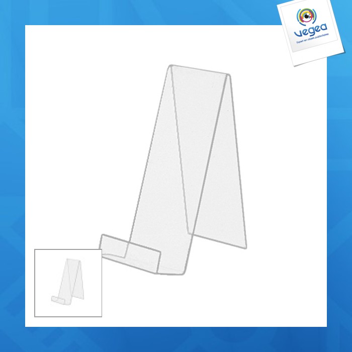 Plexi book holder h.150 mm