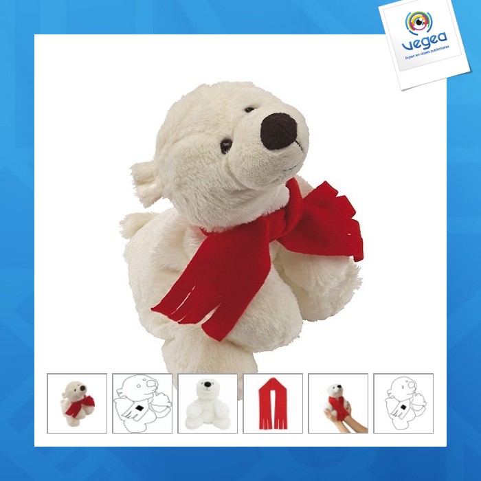 Polar bear plush lars