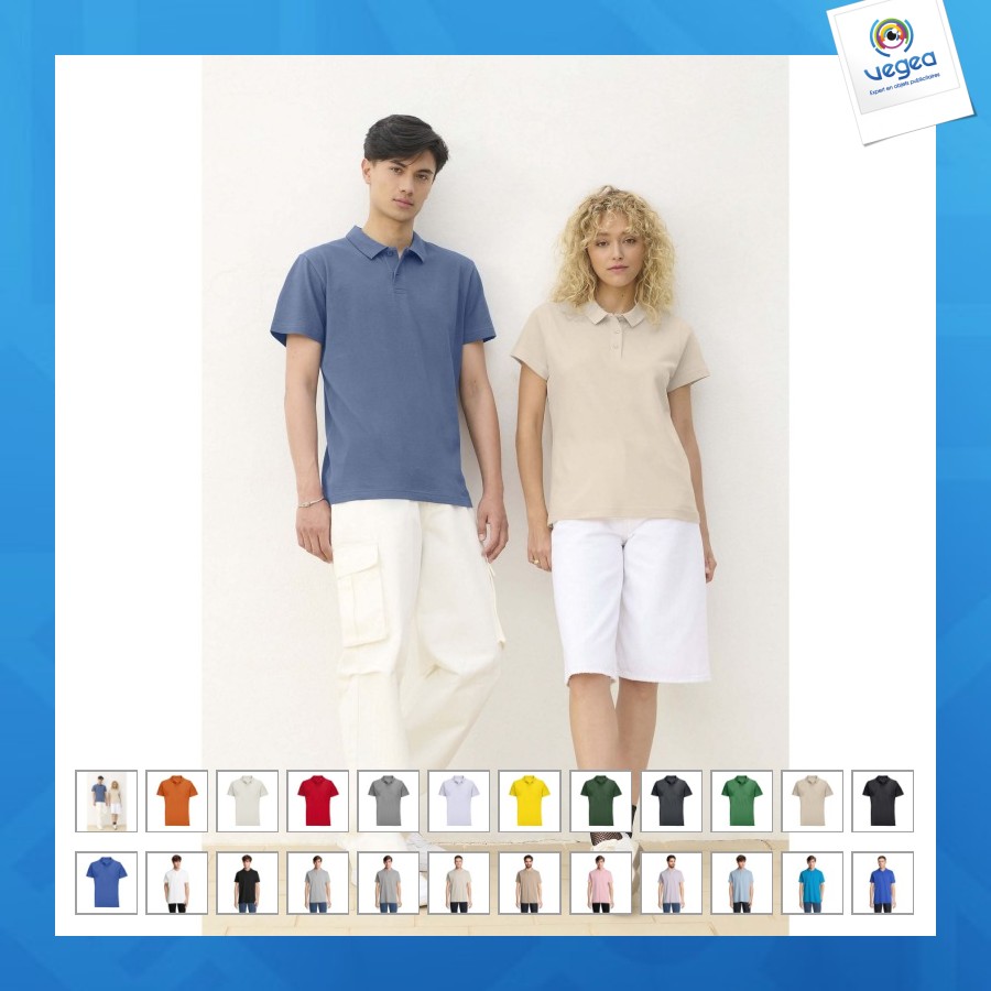 Polo manches courtes 170g pulse