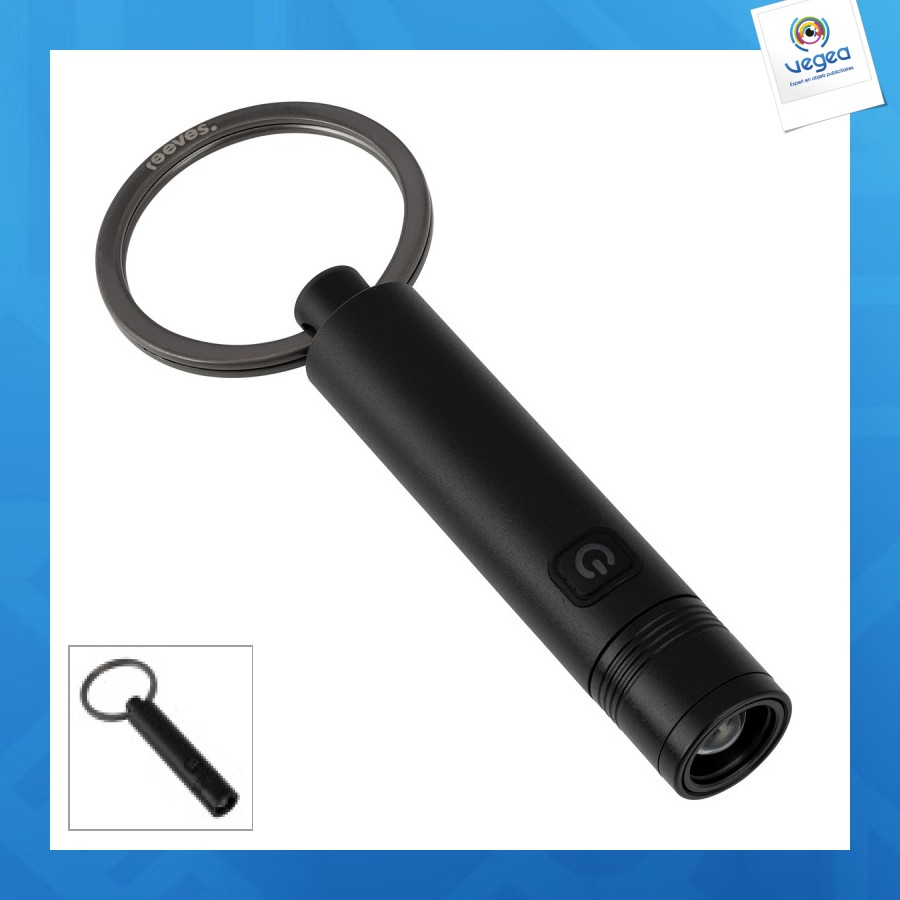Porte-clés avec lampe de poche led rechargeable reeves-porto light