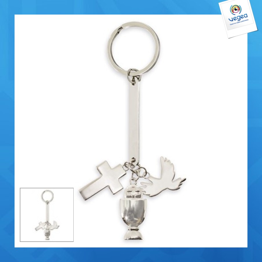 Porte-clés métal charm 
