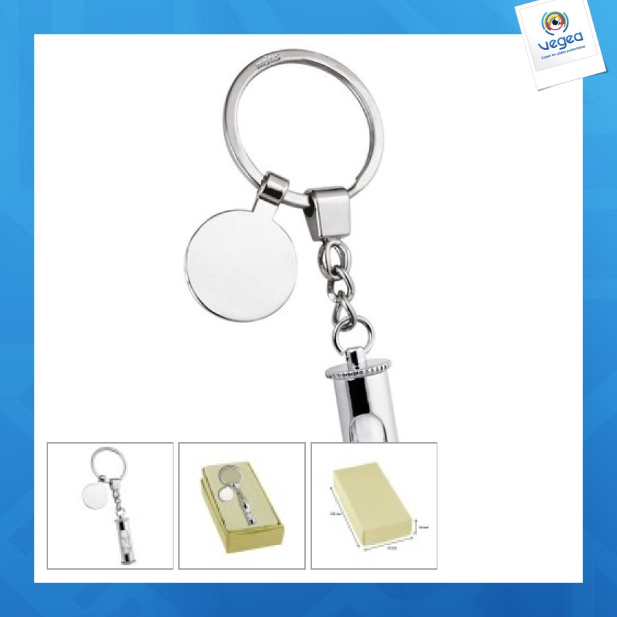 Porte-clés sablier - avec jeton