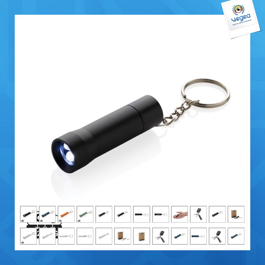 Porte-clés torche en aluminium recyclé rcs flash