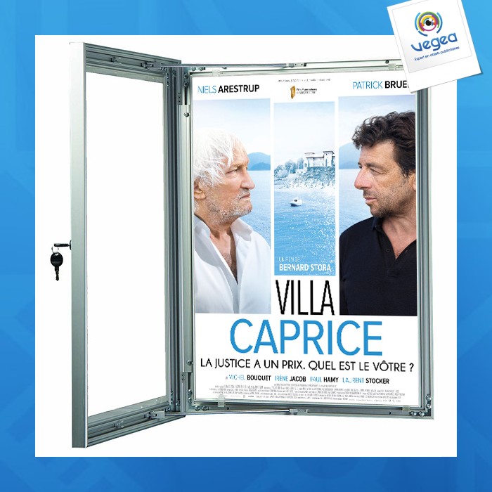 Poster display case a4 + lock visual-displays