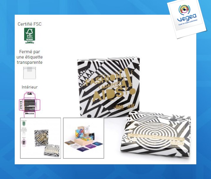 Pouch containing 2 condoms 