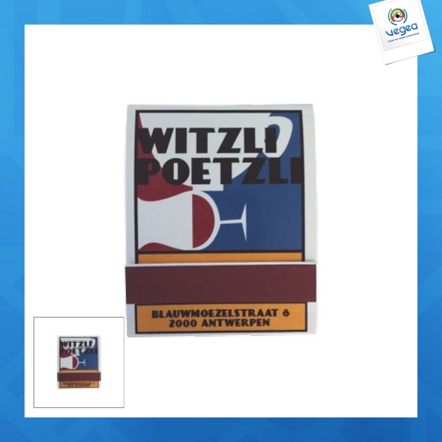 Pouch with 20 large matches