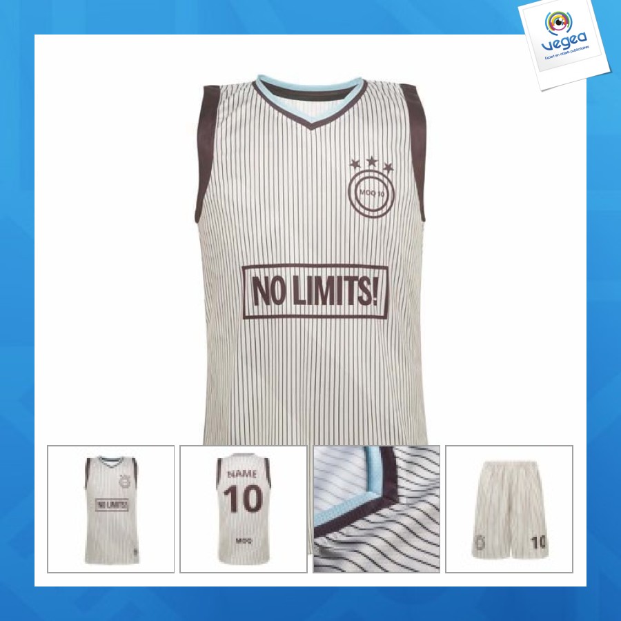 Promotional basketball jersey - 100% customisable