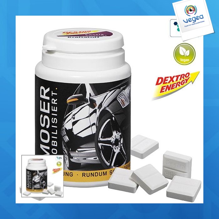 Promotional can with dextro energy