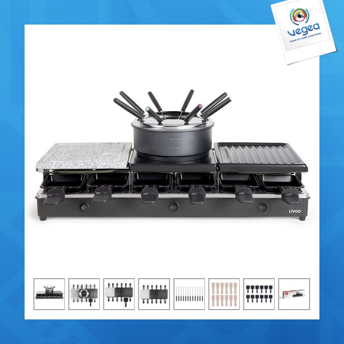 Raclette/fondue machine 12 persons