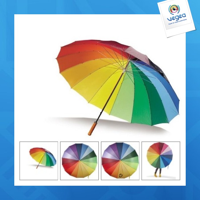 Rainbow golf umbrella