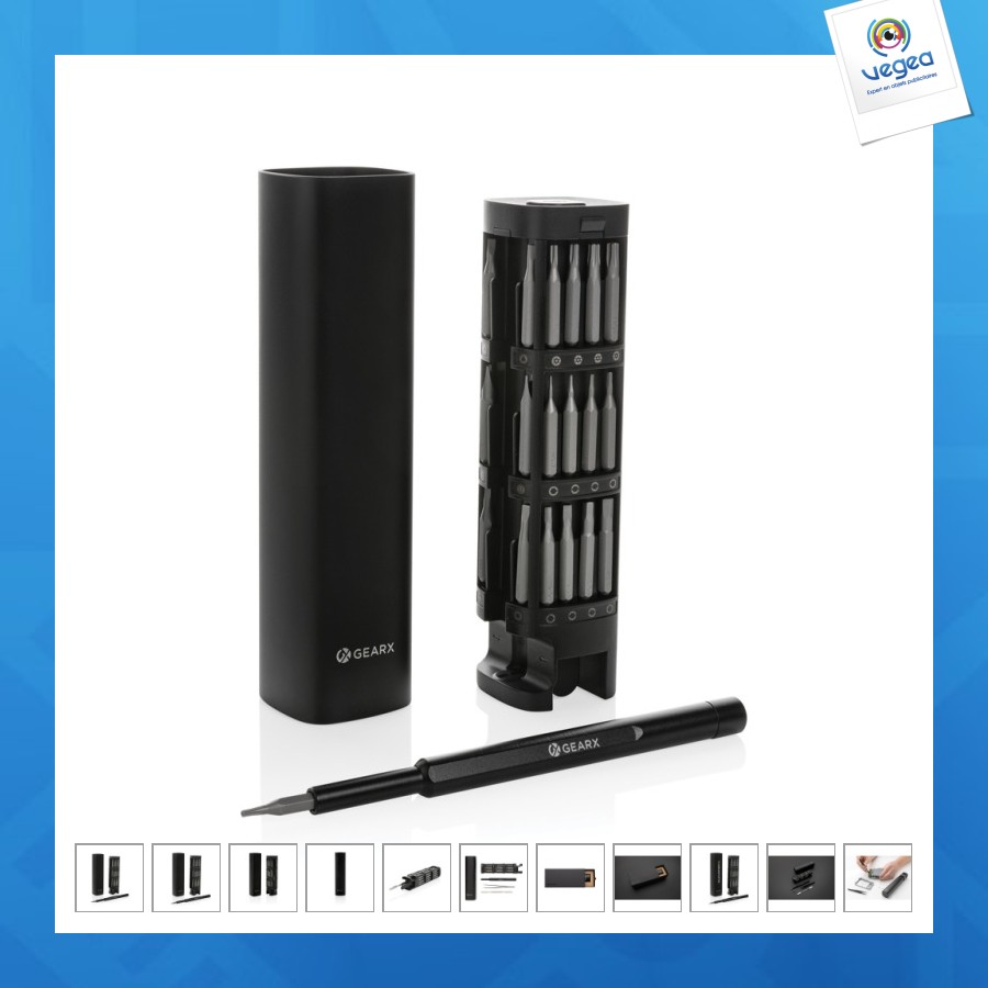 Rcs gear x 56-piece recycled aluminium screwdriver set