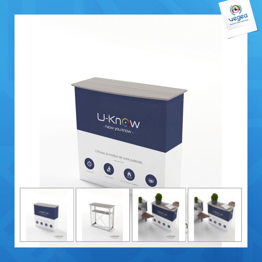 Reception desk - bar velcro