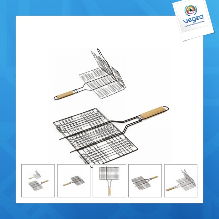 Rectangular barbecue grill