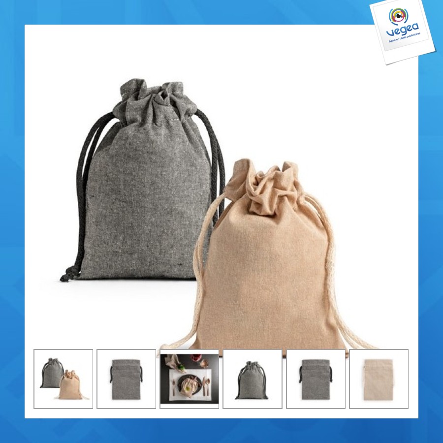 Recycled cotton gift bag