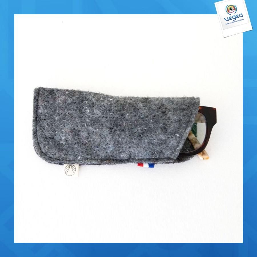 Recycled felt glasses case