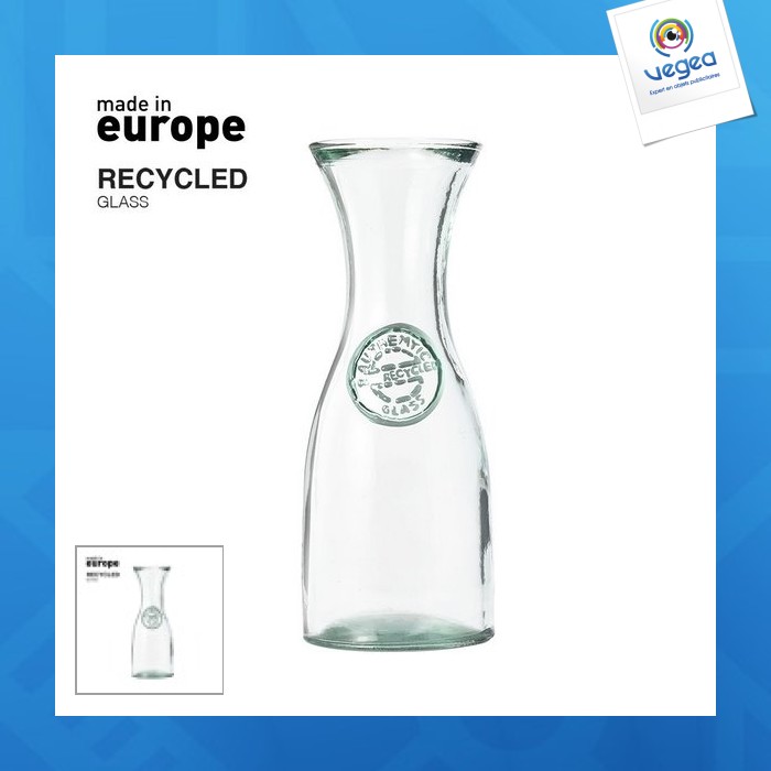 Recycled glass carafe 