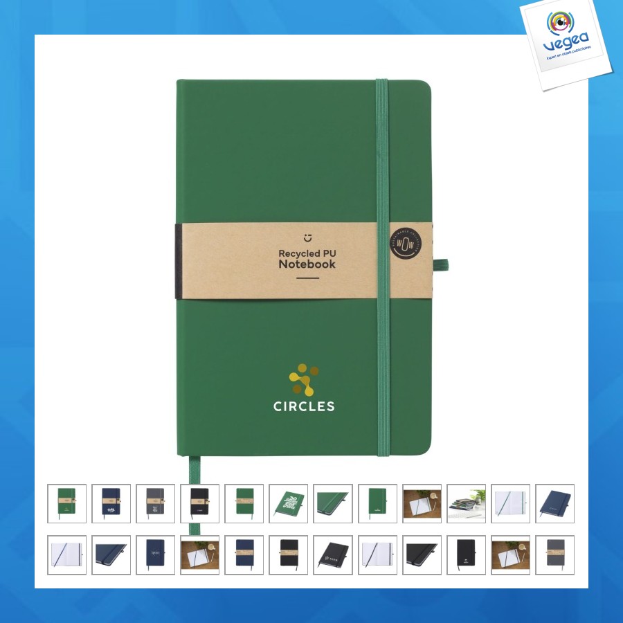 Recycled grs pu notebook a5