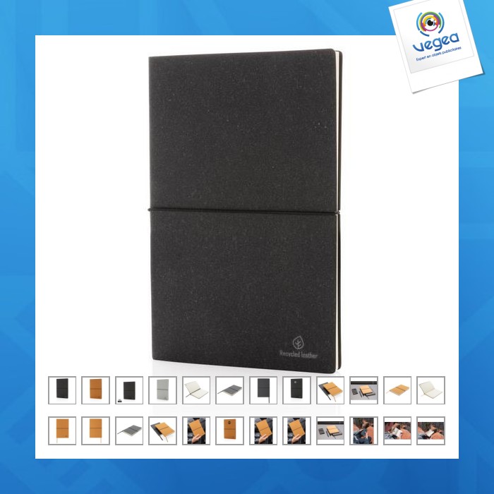 Recycled leather a5 notebook
