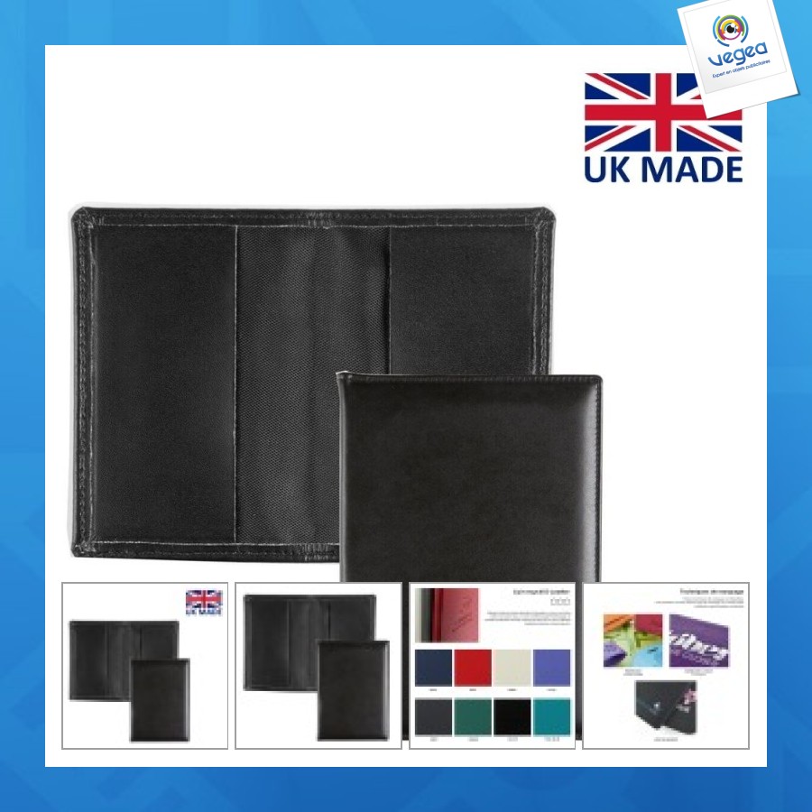 Recycled leather card holder