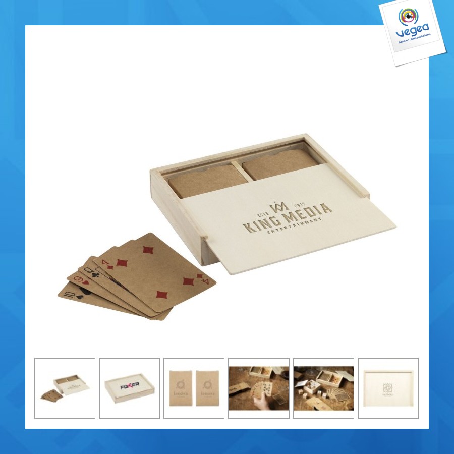 Recycled playing cards double jeu de cartes 