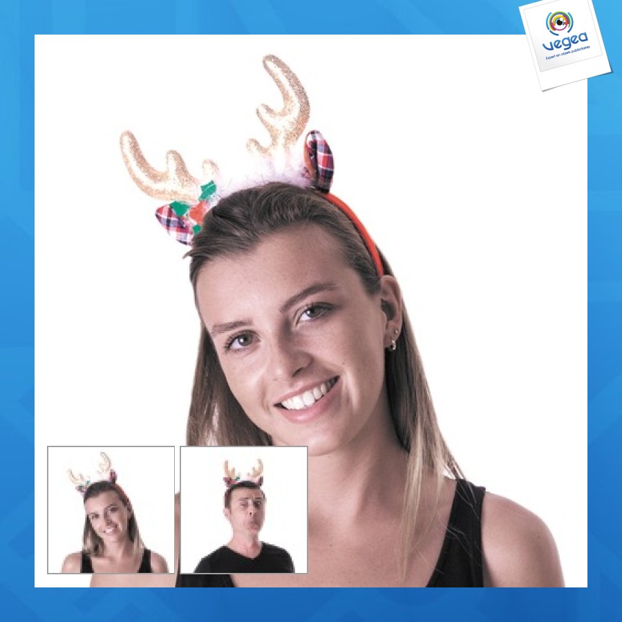 Reindeer headband glam