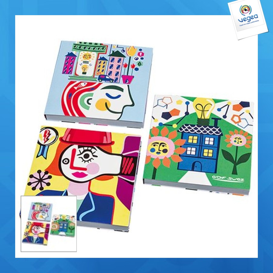 Repositionable pad with cover 25 sheets