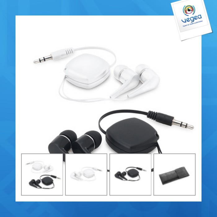 Retractable earphones