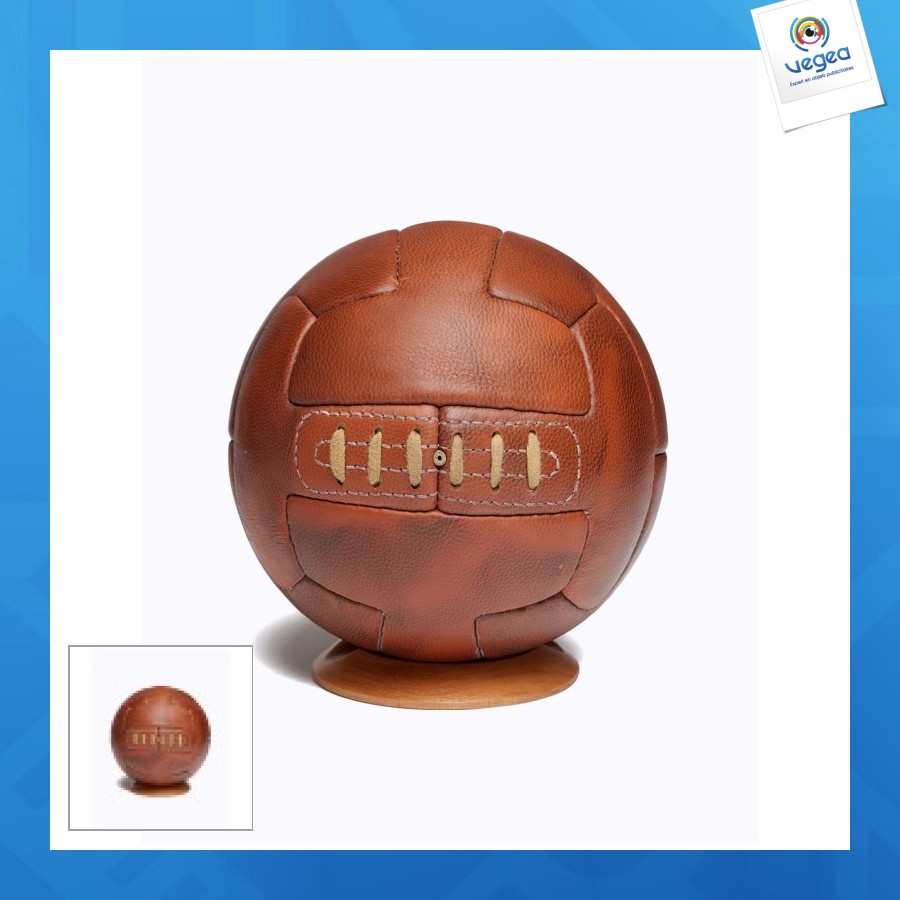 Retro genuine leather football