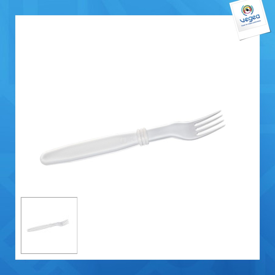 Reusable translucent fork in pp polypropylene